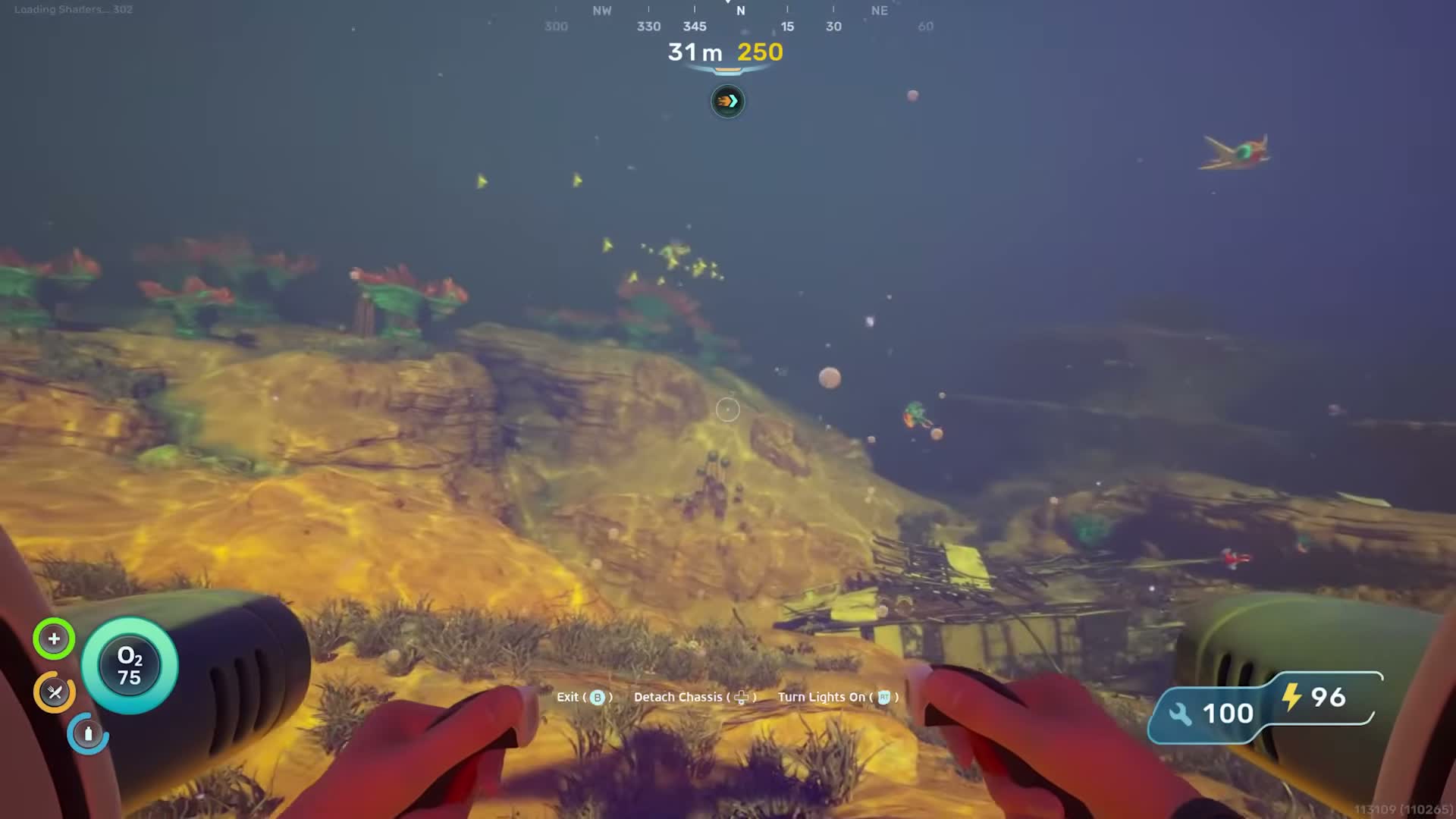 Swimming north from the Lifepod